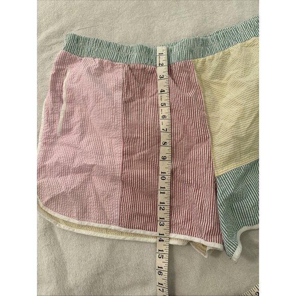 NWT Urban Outfitters BDG Women’s 3X Teagan Seersucker Shorts Colorful Patchwork - Picture 11 of 11